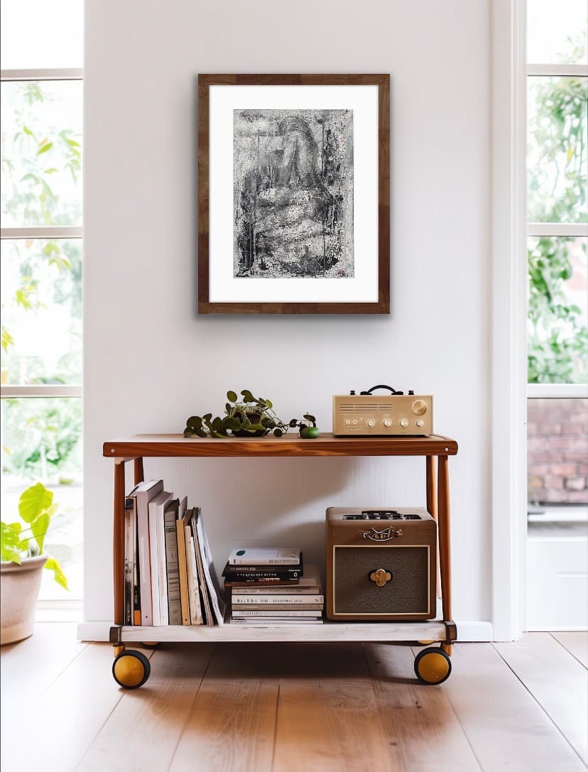 Close — Acrylic, mixed media,, original painting by South African artist Hans Rooseboom