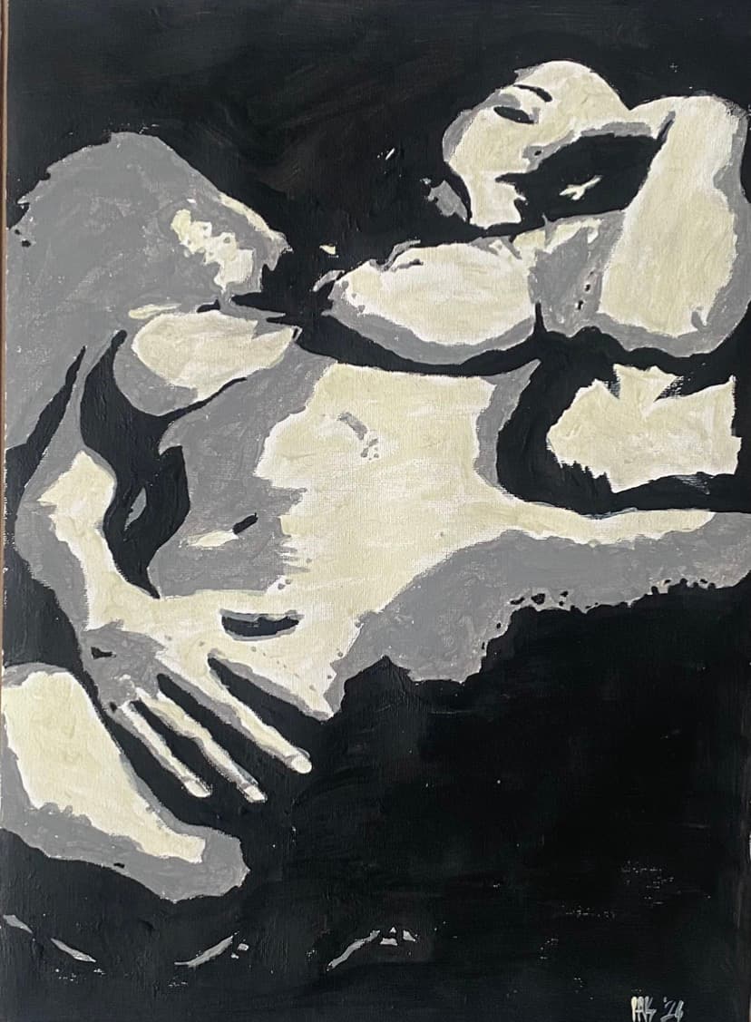 Layla 1 — Acrylic on Canvas, original painting by South African artist Hans Rooseboom