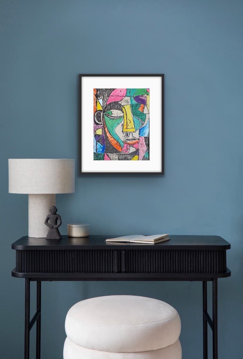 Rio — Acrylic and oil pastels on Canvas, original painting by South African artist Hans Rooseboom