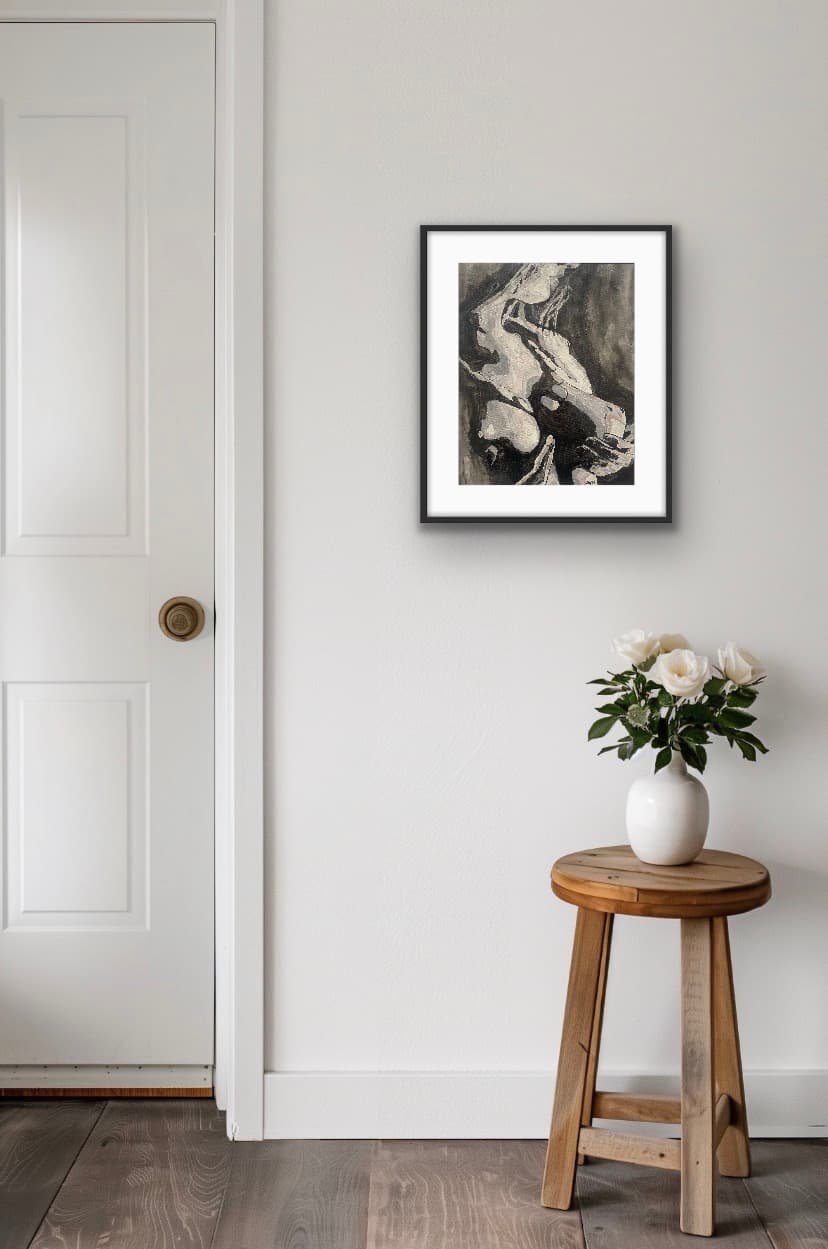 Touch 1 — Acrylic on canvas, original painting by South African artist Hans Rooseboom