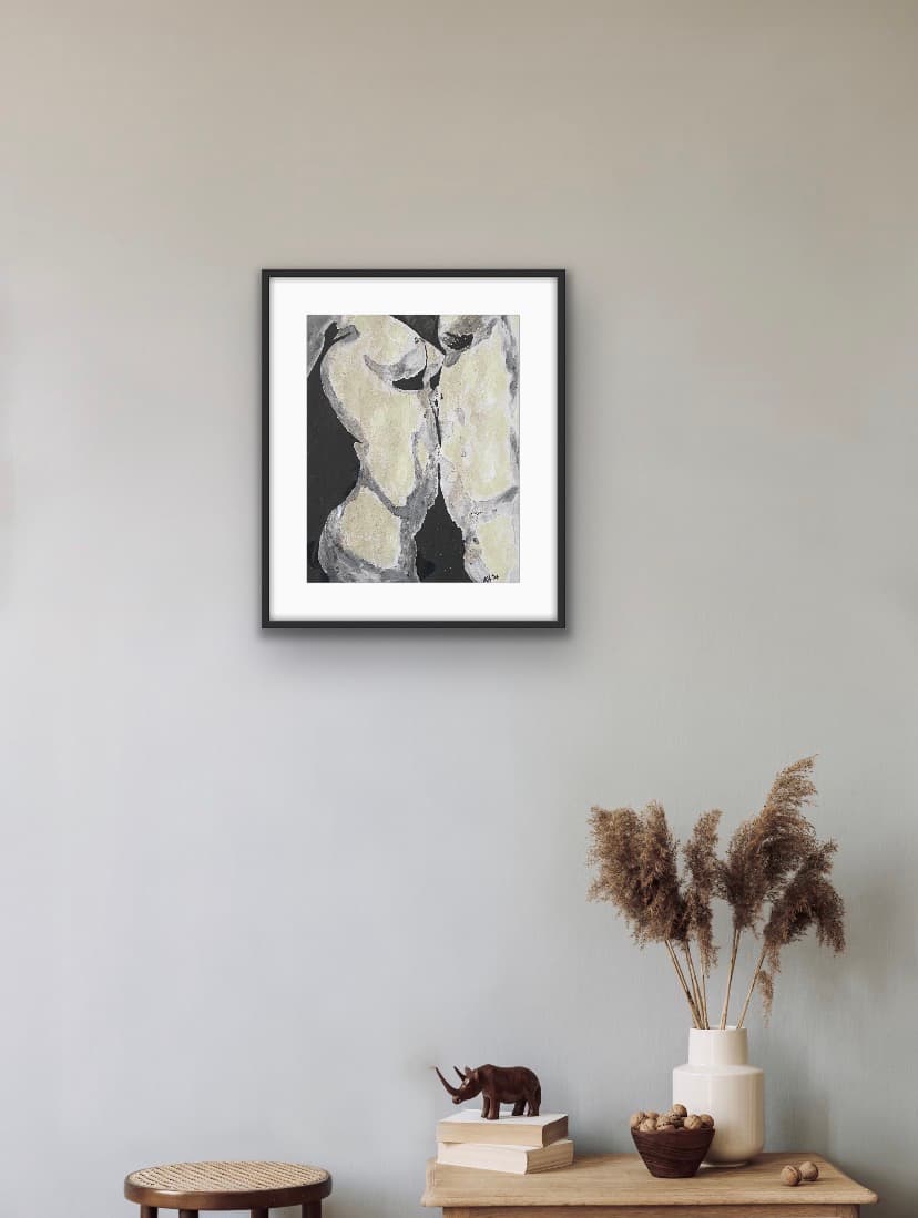 Us — Acrylic on canvas, original painting by South African artist Hans Rooseboom