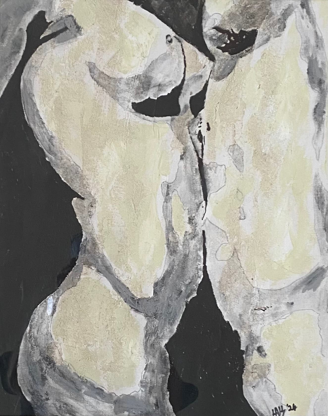 Us — Acrylic on canvas, original painting by South African artist Hans Rooseboom