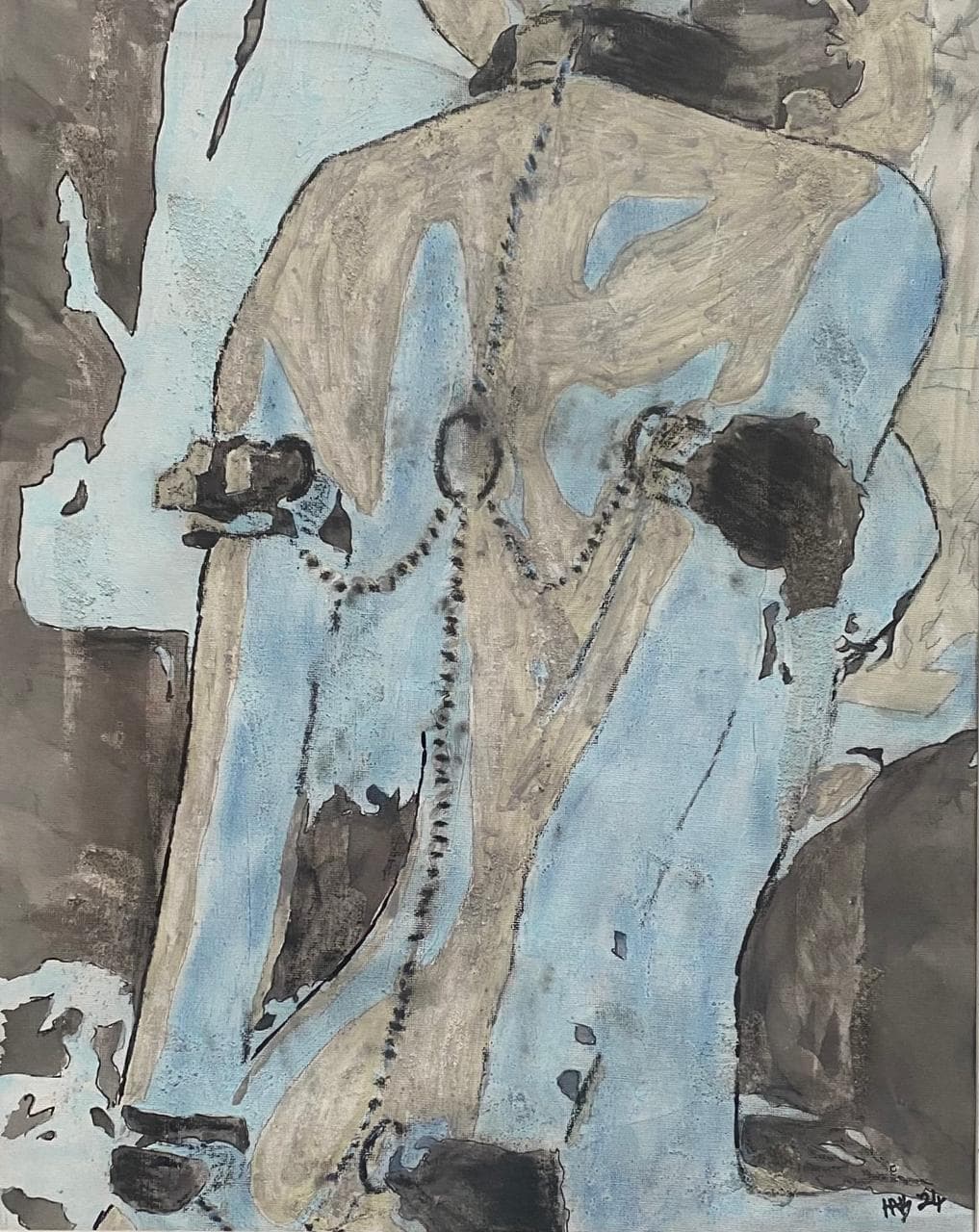 Yes Sir 2 — original painting by South African artist Hans Rooseboom